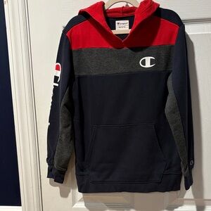 Champion Boys Red, Gray, and Black Sweater
Perfect condition